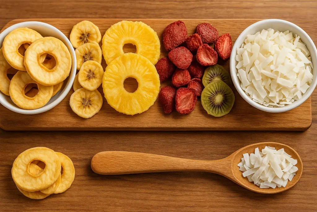 cuáles son las frutas deshidratadas