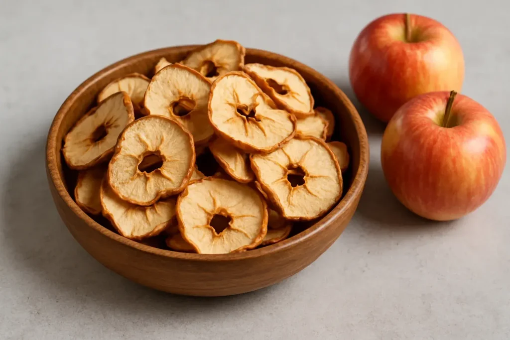 para qué sirve la manzana deshidratada
