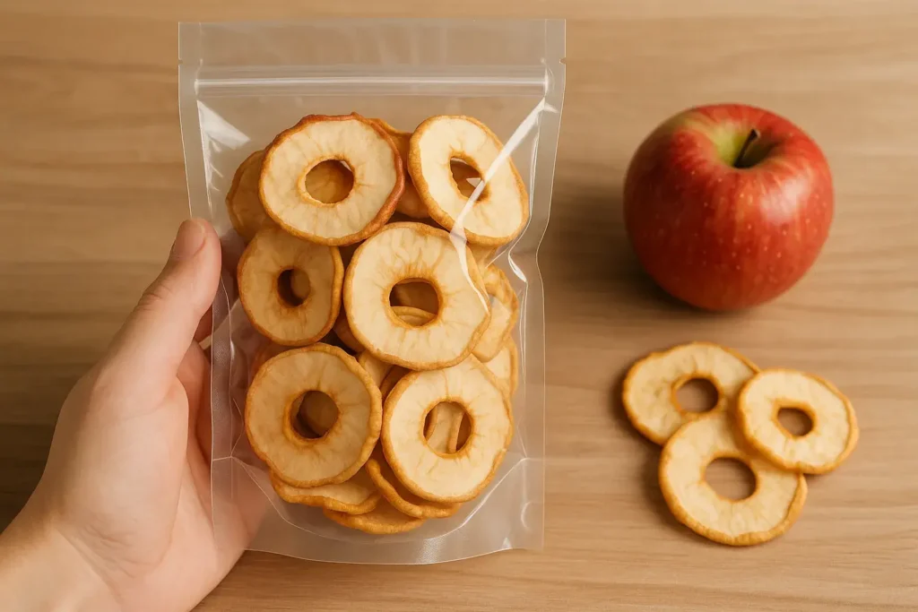 para qué sirve la manzana deshidratada