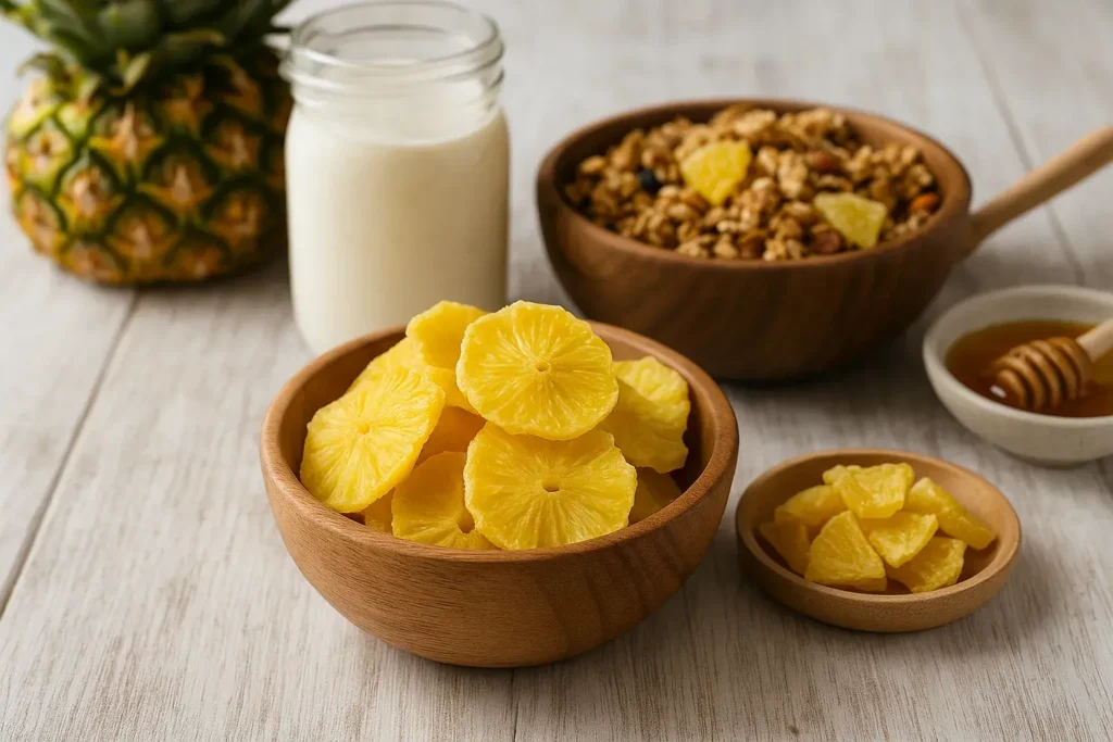 para qué sirve la piña deshidratada